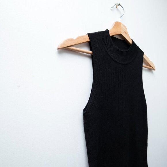 House of Harlow 1960 Sleeveless Ribbed Mock Neck Midi Dress - Picture 5 of 7